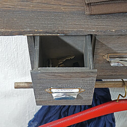 Mendler Portemanteau mural - Marron pas cher