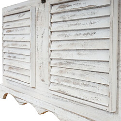 Mendler Banc coffre de rangement - Blanc