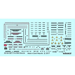 EDUARD Fw 190 A stencils - 1:48e