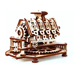 Wooden City Moteur V8 - Kit en Bois Maquette bois - Moteur V8 mécanique - 200 pièces - Facile à assembler