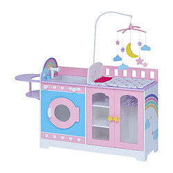 Olivia'S Little World Teamson Kids Table à langer TD-13522A Table à langer pour poupon - 6 en 1 - Multifonctionnelle