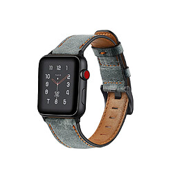 B17 Bracelet cuir vintage Apple Iwatch - Gris