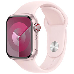Apple Sport Band Taille M/L - Light Pink Bracelet sport Apple Watch silicone - Fermeture à goupille - Imperméable - Couleur Light Pink