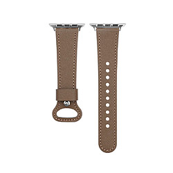 Bracelet cuir brun Apple Watch 41mm