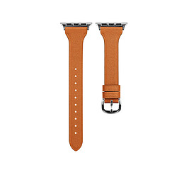 Bracelet cuir T Apple Watch 42/44mm - Marron