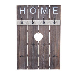 Mendler Portemanteau mural en paulownia - Brun