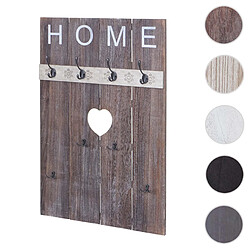 Mendler Portemanteau mural en paulownia - Brun