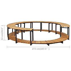 vidaXL Cadre de Spa 273x53 cm Bois pas cher