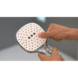 Hansgrohe Colonne de douche thermostatique Raindance - 2 jets - Argent pas cher
