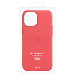 Avis Apple Leather MagSafe iPhone 12 Pro Max - Red