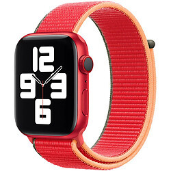 APPLE Sport Loop Band - Red Bracelet sport en nylon pour Apple Watch - Boucle ronde - Velcro résistant