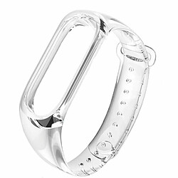 Phonecare Bracelet Transparent Pour Xiaomi Mi Band 5 Bracelet pour smartband - Silicone souple - Doux au toucher - Confortable et durable - Transparent