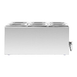 Avis Helloshop26 Bain-marie professionnel 6 bacs GN 1/6