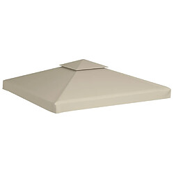 vidaXL Recouvrement d'auvent Beige 3x3 m