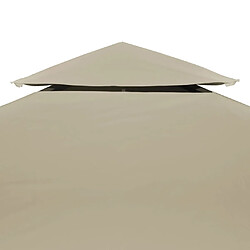 Avis vidaXL Recouvrement d'auvent Beige 3x3 m