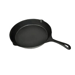 vidaXL Poêle de grill - Fonte ronde