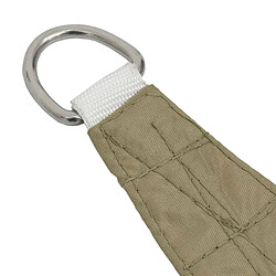 Avis Helloshop26 Voile d'ombrage tissu Oxford - Beige