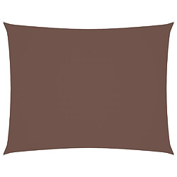 vidaXL Voile de Parasol 5x6 m - Marron