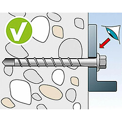 Fischer 546377 Vis à béton 6 x 30/5 pas cher