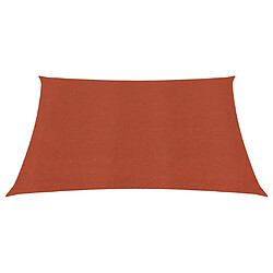 Helloshop26 Voile d'ombrage 160 g/m² terre cuite 2,5 x 3 m PEHD 02_0009337