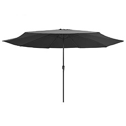 vidaXL Parasol de jardin 390 cm - Anthracite