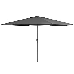 vidaXL Parasol de jardin 390 cm - Anthracite