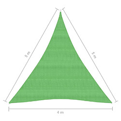 Helloshop26 Voile d'ombrage - 4 x 5 x 5 m - Vert clair pas cher