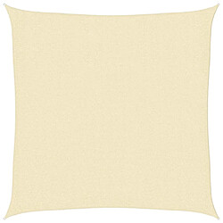 vidaXL Voile de Parasol PEHD Carré 2x2 m - Crème