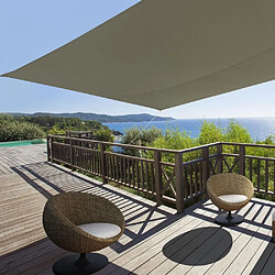 Toile d'ombrage IDEPRICE - 4x3 m Kaki