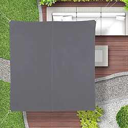 Relaxdays Voile d'ombrage Carré 3x3 m Gris
