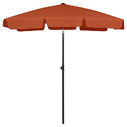 VIDAXL parasol de plage 180x120 cm - Terre cuite