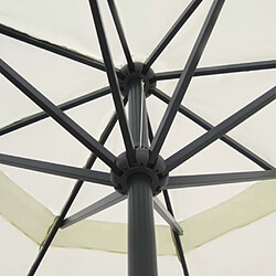 Avis vidaXL Parasol 500 cm - Blanc