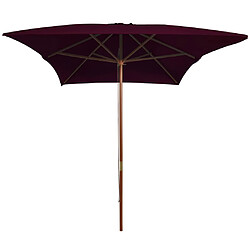 vidaXL Parasol de jardin - Rouge Bordeaux 200x300 cm