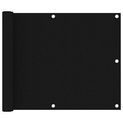 vidaXL Écran de balcon Noir
