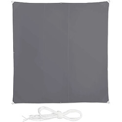 Relaxdays Voile d'ombrage Gris - 4x4 m