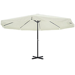 vidaXL Parasol 500 cm - Blanc