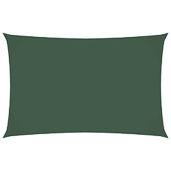 vidaXL Voile de parasol - Vert foncé - 2x4,5 m