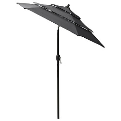 Avis VidaXL - Parasol 3 niveaux 200 cm Anthracite