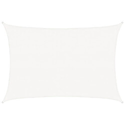 vidaXL Voile d'ombrage - 3.5x4.5 m - Blanc