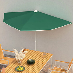vidaXL Demi-parasol de jardin - Vert