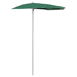 vidaXL Demi-parasol de jardin - Vert