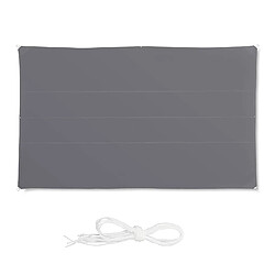 Relaxdays Voile d'ombrage - 4x6 m Gris
