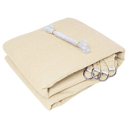 Helloshop26 Voile d'ombrage rectangulaire crème 2 x 3 m