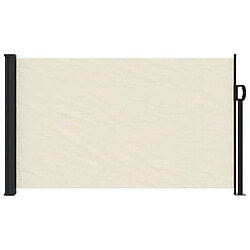 Avis vidaXL Auvent latéral rétractable - Crème 120x500 cm