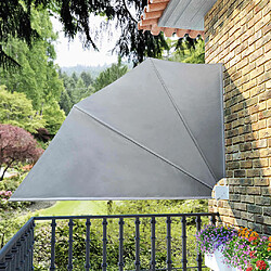 vidaXL Auvent latéral pliable - Gris