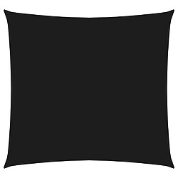 vidaXL Voile de parasol Carré Noir