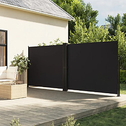 vidaXL Auvent Latéral 160x600 cm Noir