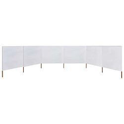 Avis vidaXL Paravent 6 panneaux - Blanc 800 x 80 cm