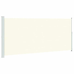 vidaXL Auvent latéral patio 220x500 cm - Crème