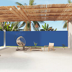 vidaXL Auvent latéral rétractable 200x1200 cm - Bleu